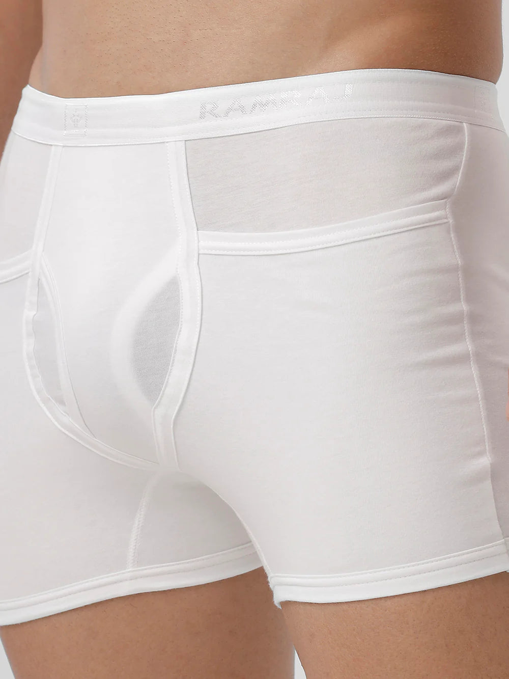 Ramraj Men's Trunks White Combo - Target (Pack of 2)