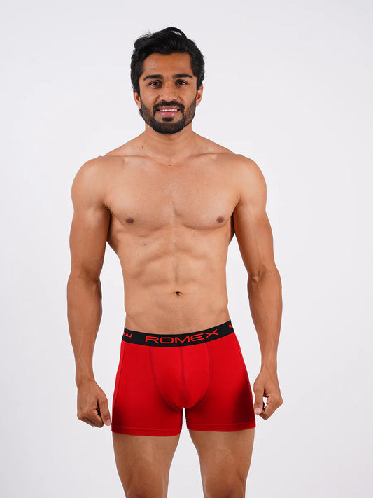 Ramraj Men's Combed Cotton Assorted Colour Without Pocket Trunk Romex (Pack of 2)
